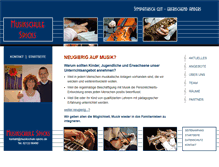 Tablet Screenshot of musikschule-spicks.de